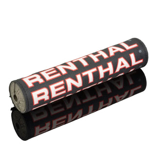 Renthal SX Vintage Grey Foam Handlebar Pad 10" 240mm - Black / Red / White