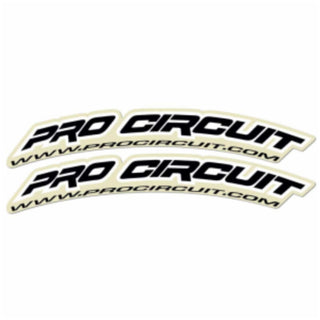 Pro Circuit Front Fender Decal Kit Black