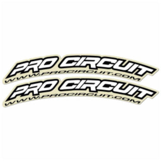 Pro Circuit Front Fender Decal Kit White