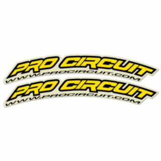 Pro Circuit Front Fender Decal Kit Yellow