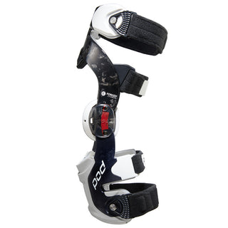 POD K8 3.0 Motocross Protection Racing Left Knee Brace -  Carbon/White