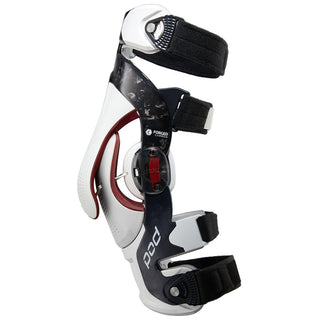 POD K8 3.0 Motocross Protection Racing Left Knee Brace -  Carbon/White