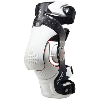 POD K8 3.0 Motocross Protection Racing Left Knee Brace -  Carbon/White