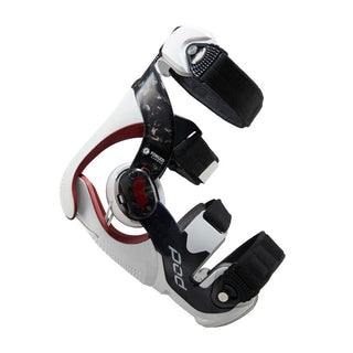 POD K8 3.0 Motocross Protection Racing Left Knee Brace -  Carbon/White