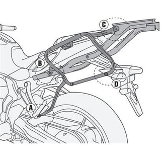 GIVI Pannier Frames - Yamaha MT-07 14-17 (V35/V37)
