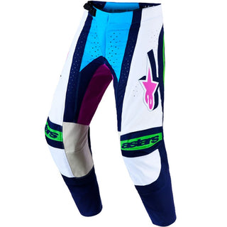 Alpinestars Techstar Maven Pants 2027 - White Blithe Blue Green Fluo