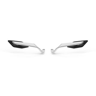 Rizoma Stealth Max Mirror Pair For Naked Bikes(E-Approved) - Silver