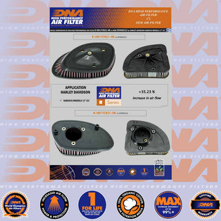 DNA Performance OEM Air Filter - H-D Various Models 107 & 114CI Racing Filter 17-21