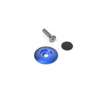Rizoma ZBW114U OEM Exhaust Bracket Screw Cover - Blue