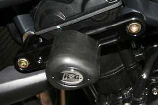R&G Racing Crash Protector Aero Style LHS Black for Triumph Street Triple 675 07-12