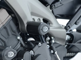 R&G Racing Aero Style Left Mid Crash Protector Black for Yamaha MT-09 13-20/MT-09 TRACER 15-18/MT-09 SP 18-19/XSR900 16-20/Tracer 900 GT 18-20