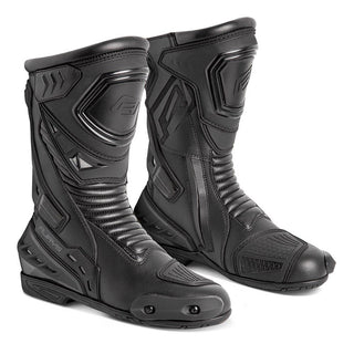 Rjays Sprint Motorcycle Boots - Black / Black