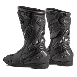 Rjays Sprint Motorcycle Boots - Black / Black
