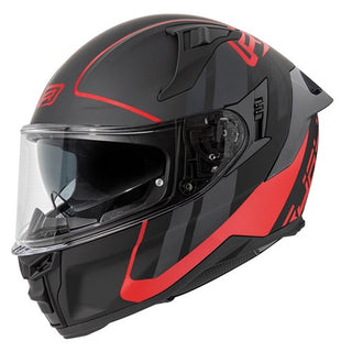 Rjays Dominator III Full Face Sprint Matte Helmet - Black / Red
