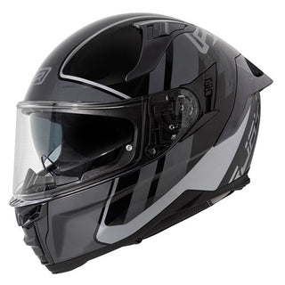 Rjays Dominator III Full Face Sprint Motorcycle Helmet - Black / Grey