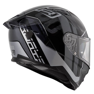 Rjays Dominator III Full Face Sprint Motorcycle Helmet - Black / Grey