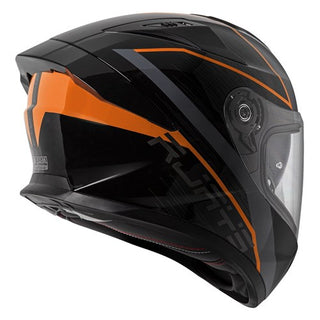 Rjays Apex IV Full Face Raker Helmet - Black / Grey / Orange