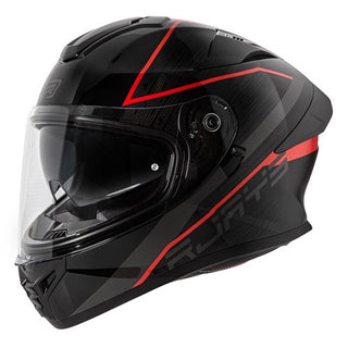 Rjays Apex IV Full Face Raker Helmet - Black / Grey / Red