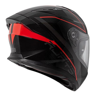 Rjays Apex IV Full Face Raker Helmet - Black / Grey / Red