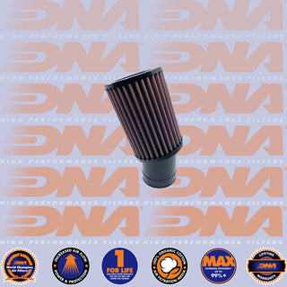 DNA POD Air Filter - Rubber Top Round Clamp On 60nm Inlet 20 Deg. 127mm Length