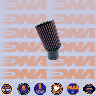 DNA POD Air Filter - Rubber Top Round Clamp On 60mm Inlet 20 Deg. 150mm Length