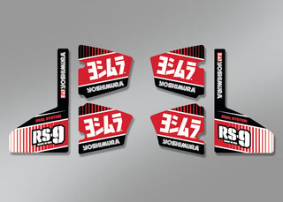 Yoshimura MUFFLER BADGE RS-9 Decal Set (6 pcs)