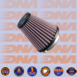 DNA POD Air Filter - RZ Series Rubber Top Clamp On 76mm Inlet 162mm Length