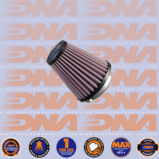 DNA POD Air Filter - RZ Series Rubber Top Clamp On 80mm Inlet 122mm Length