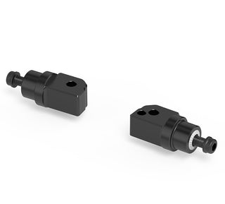 Rizoma PRO PE788B Footpegs Mounting Kit 22mm For OEM Footing - Black