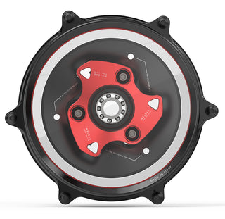 Rizoma Ducati Clutch Cover Kit ZDM179R - Black/Red
