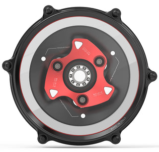Rizoma Ducati Clutch Cover Kit ZDM181R - Black/Red