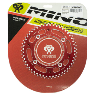 Mino 49 Tooth CR80-85 - CRF150R - Alloy Rear Sprocket For Honda - Red