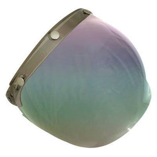 Scorpion Flip Up 3 Stud Universal Bubble Visor - Light Tint With Rainbow Mirror