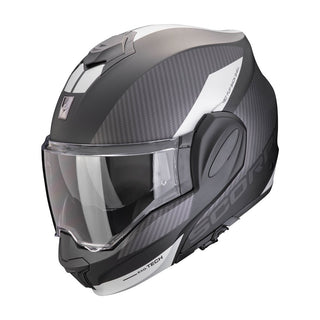 Scorpion EXO Tech EVO Team Helmet - Matt Black/Silver