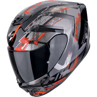 Scorpion EXO 391 Clutter Helmet - Black/Red