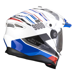 Scorpion Exo ADF-9000 Air Desert Helmet - White/Blue/Red