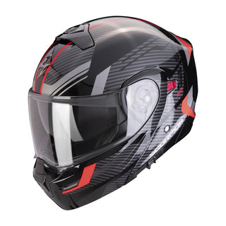 Scorpion EXO Exo-930 Evo Sikon Helmet - Metal/Black/Silver/Red