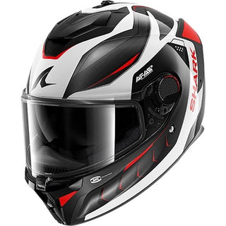 Shark Spartan GT Pro Carbon Mekarium Full Face Helmet - Silver/Red
