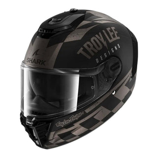 Shark Spartan RS Fibre RaceShop Full Face Helmet - Matte Black / Anthracite / Silver