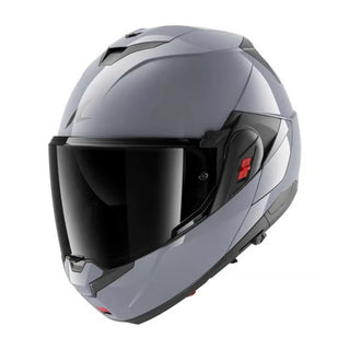 Shark OXO Dark Shadow Full Face Helmet with Visor - Gun Silver