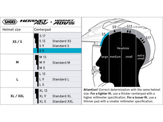 Shoei Hornet ADV 06 Type-H Centre Pad S5 (Option S)
