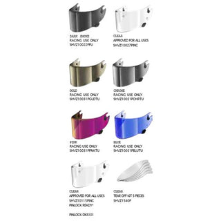 Shark Aeron GP Race Helmet Visor Tear Off Kit (Pack Of 5) - Clear - MotoHeaven