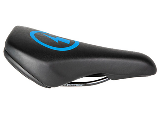 Stacyc Bolt Logo Saddle - Cyan