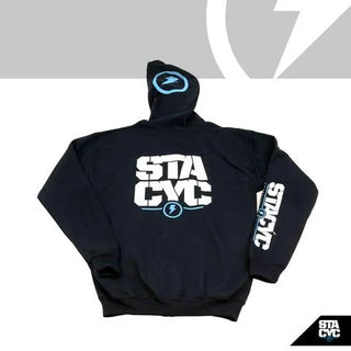 Stacyc Adult Stacked Logo Pullover Hoodie - Black