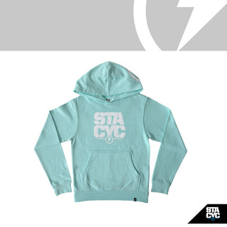 Stacyc Youth Stacked Logo Pullover Hoodie - Mint