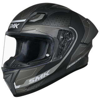 SMK Stellar Sport Flight (MA266) Full Face Helmet - Matt Black/Grey