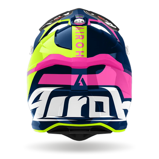 Airoh Stryker Blazer Off Road Helmet - Gloss Blue/Pink