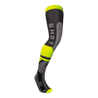 Shot Knee Brace Socks - Neon Yellow