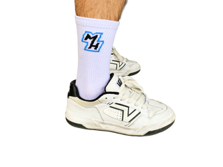 MotoHeaven Crew Sport Socks - White