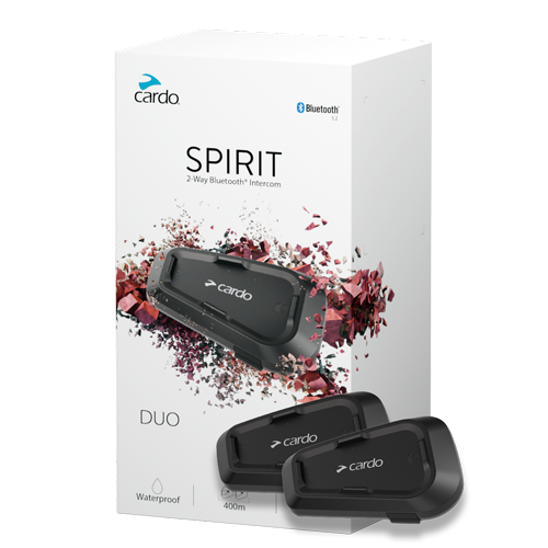 Cardo SPIRIT Bluetooth Intercom - DUO KIT